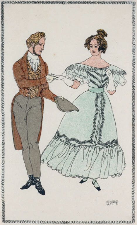 An Elegant Couple by Remigius Geyling